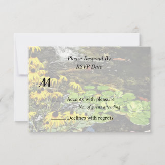 Black-Eyed Susans By Koi Pond Wedding Products RSVP Card
