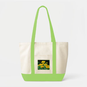 Black Eyed Susans Canvas Pocket Tote Bag