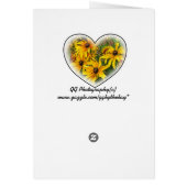 Black Eyed Susans Card (Back)