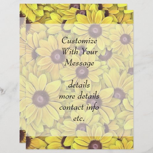 Black Eyed Susans Everywhere (Front/Back)