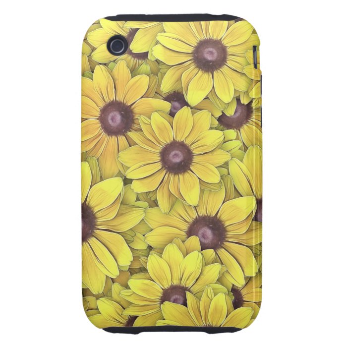 Black Eyed Susans Everywhere iPhone 3 Tough Cover