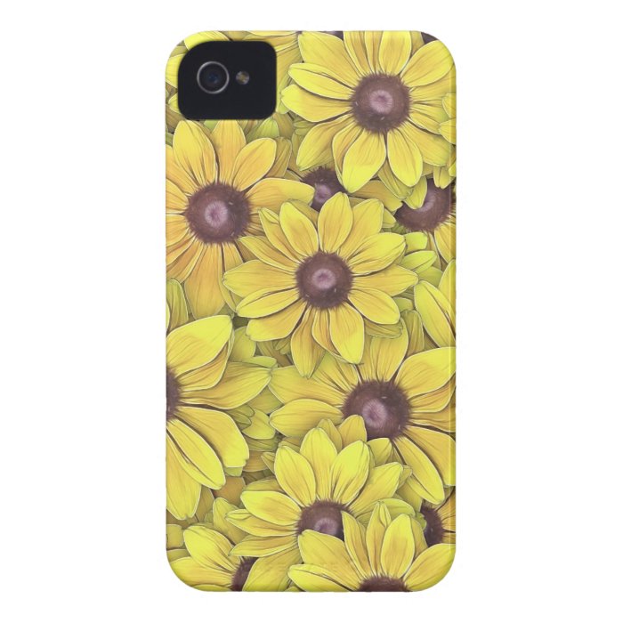 Black Eyed Susans Everywhere iPhone 4 Covers