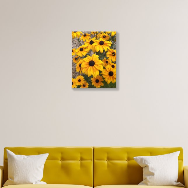Black Eyed Susans Floral Foam Core Photo Tile (Living Room)