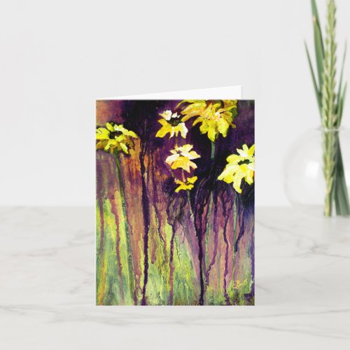 Black Eyed Susans Flowers Card