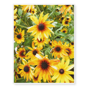 Black Eyed Susans for Flower day Temporary Tattoos