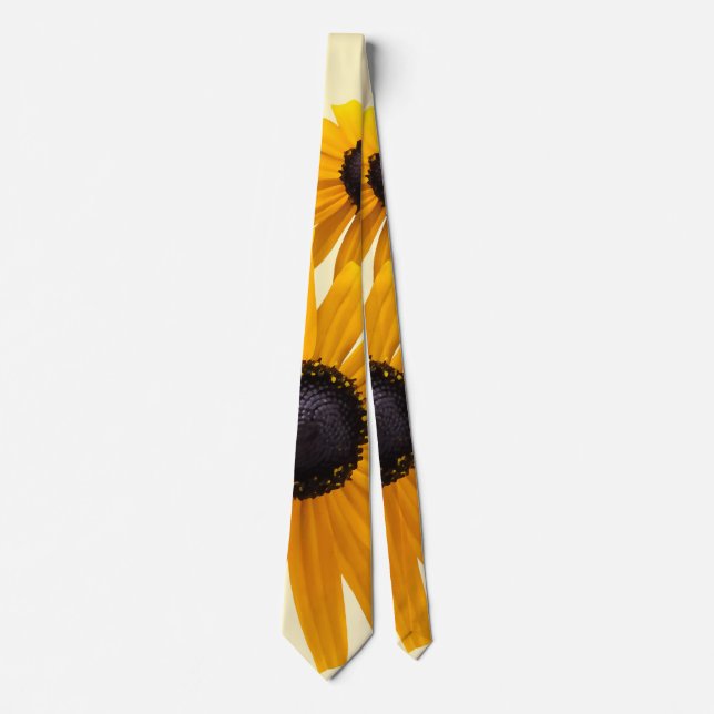 Black Eyed Susans Heart Neck Tie (Front)