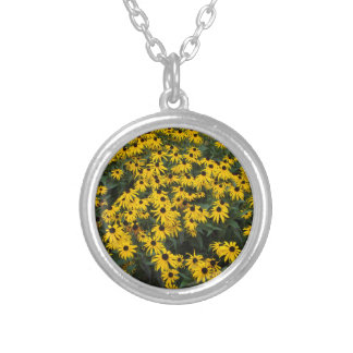 Black-Eyed Susans Silver Plated Necklace