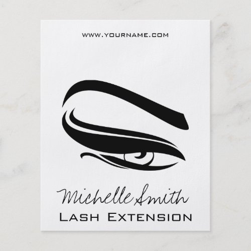 Black Eyeliner lash extension henna make up icon Flyer