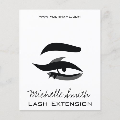 Black Eyeliner lash extension henna make up icon Flyer