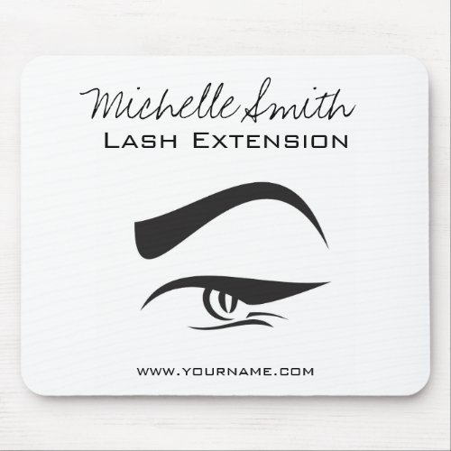 Black Eyeliner lash extension henna make up icon Mouse Pad