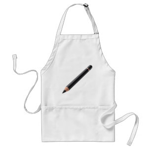 Black Eyeliner Pencil Makeup Illustration Adult Apron