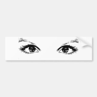 black eyes bumper sticker