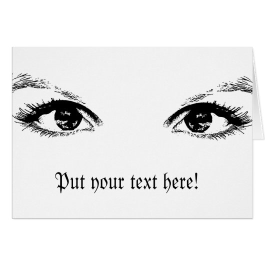 black eyes cards (Front Horizontal)