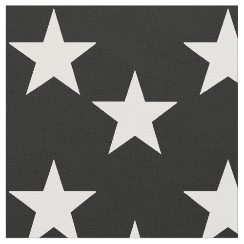 Black Fabric with White Star Pattern