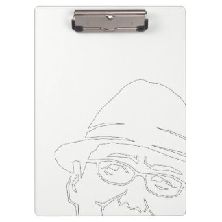 BLACK FACE LINE CLIPBOARD