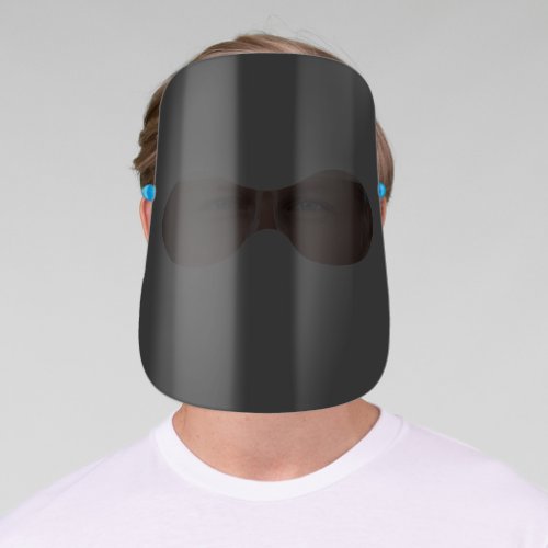 Black Face Shield