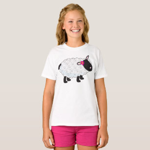 Black Faced Sheep With White Wool T-Shirt
