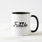 Black Fade letters Funcle Fun Uncle with eyeglass