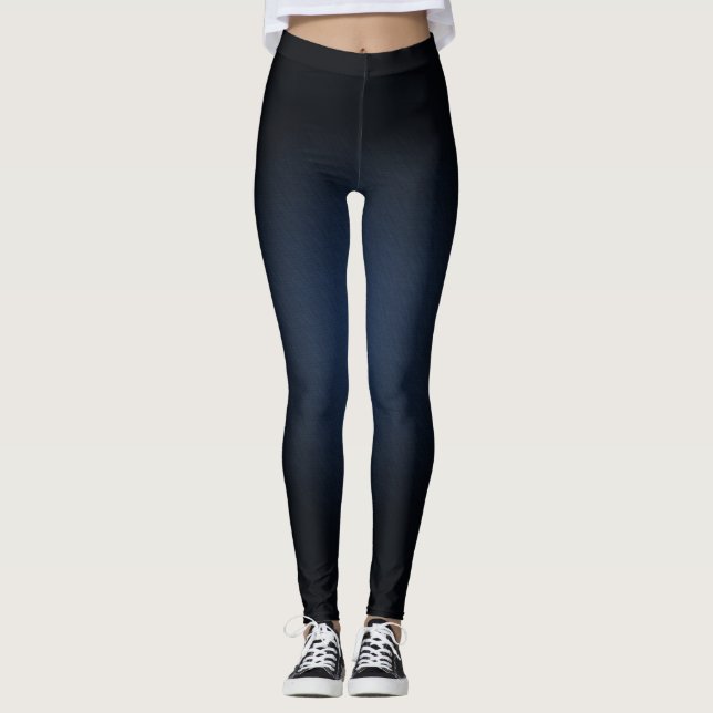 Black & Faded Color Leggings (Front)