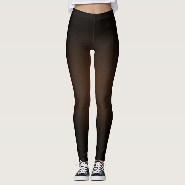 Black & Faded Color Leggings (Front)