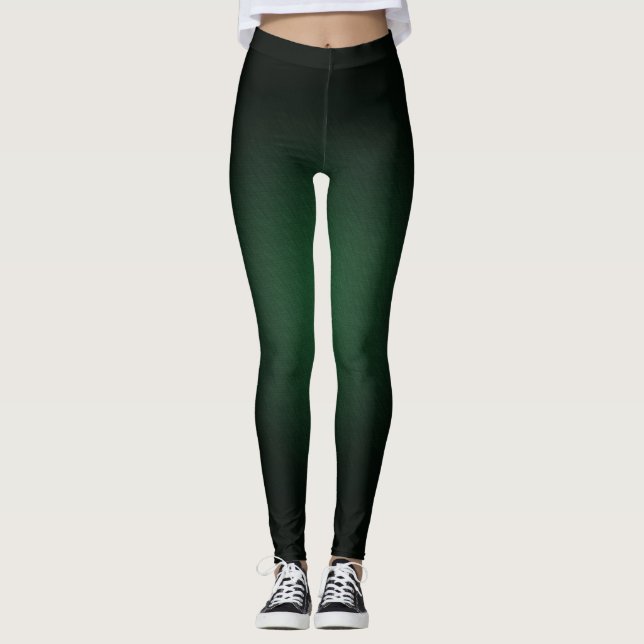 Black & Faded Color Leggings (Front)