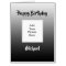 Black Faded Happy Birthday Add Your Photo Jumbo