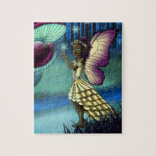 Black Fairy Jigsaw Puzzle