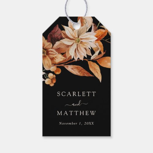 Black Fall Favor Tags