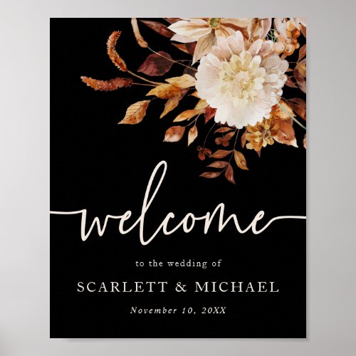 Black Fall Welcome Poster