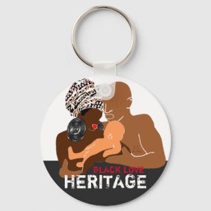 Black Family Brown Love Black Love Keychain