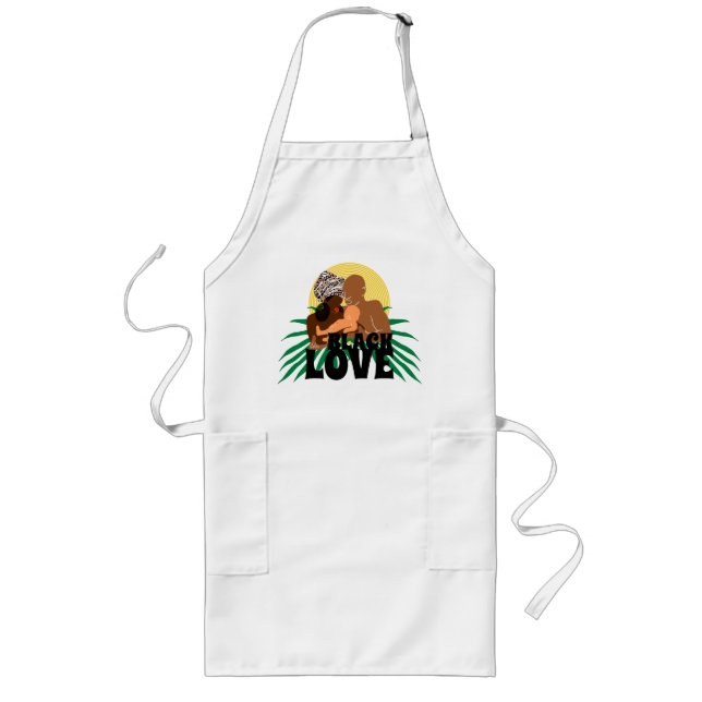 Black Family Brown Love Black Love Long Apron (Front)