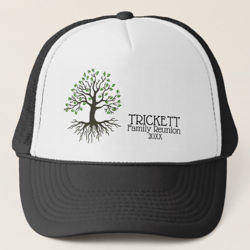 Black Family Tree Family Reunion Trucker Hat