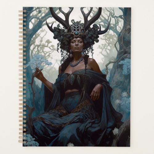 Black Fantasy Sorceress Magic Fantasy Planner