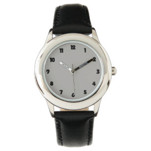 Black Fat Numbers On Grey wacnt Watch