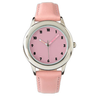 Black Fat Numbers On Pink cnt Watch
