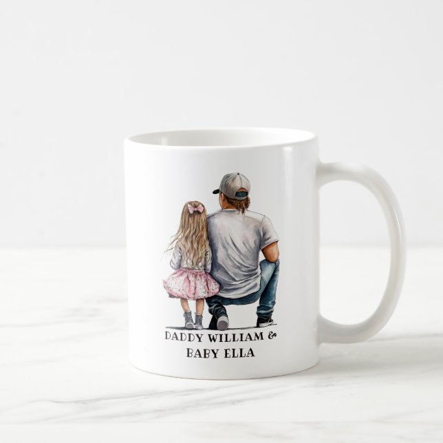 Black Father and Daughter Bond (11) Coffee Mug (Right)