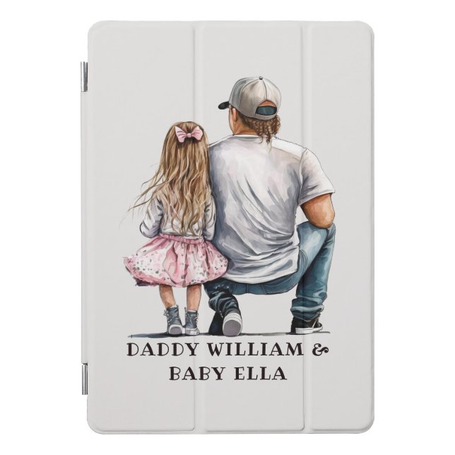 Black Father and Daughter Bond (11) iPad Pro Cover (Front)