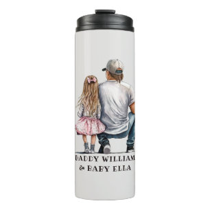 Black Father and Daughter Bond (11) Thermal Tumbler