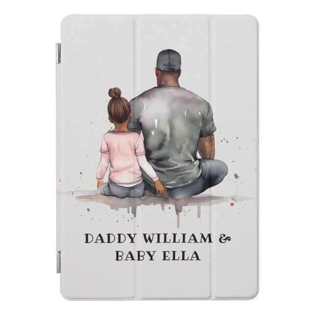 Black Father and Daughter Bond (4) iPad Pro Cover (Front)