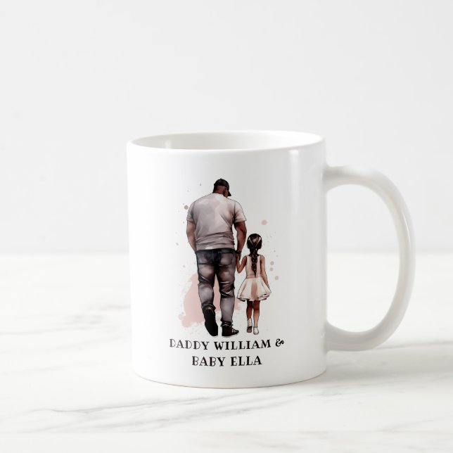 Black Father and Daughter Bond (8) Coffee Mug (Right)