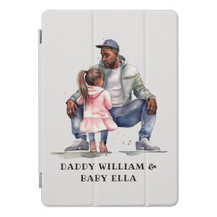 Black Father and Daughter Bond iPad Pro Cover