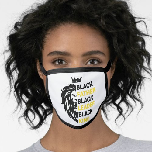 Black father Black leader Black King Face Mask