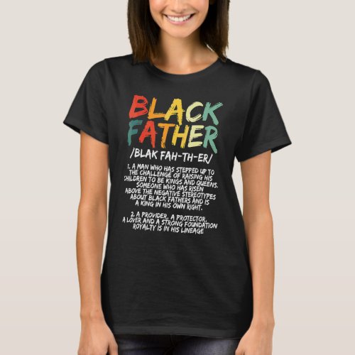 Black Father Noun Father Day  Classic T_Shirt