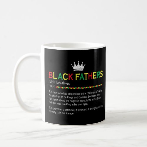 Black Father Noun Father Day  Coffee Mug