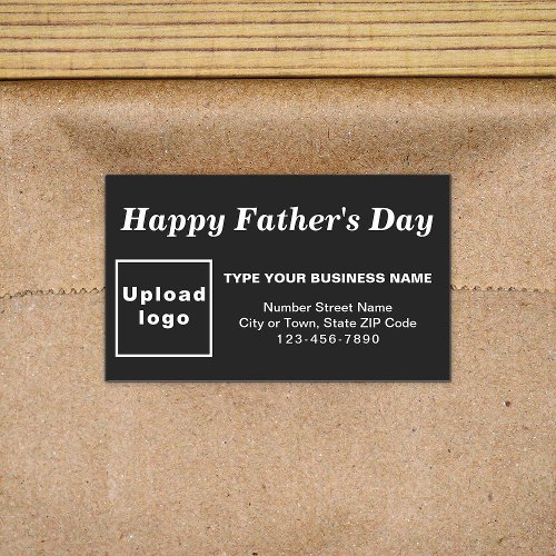 Black Fathers Day Business Rectangle Sticker