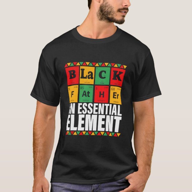 Black Father The Essential Elet Father'S Day T-Shirt (Front)