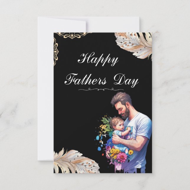 Black Father's Day Card (Front)