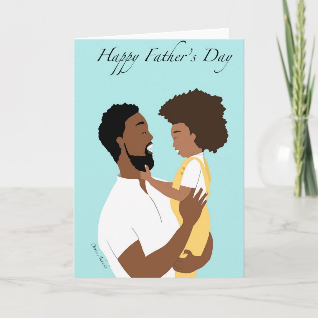 Black Father&rsquo;s Day Card | Zazzle