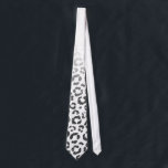 Black Faux Glitter Leopard Print Gradient Tie<br><div class="desc">This black faux glitter Leopard print gradient is perfect for the stylish and trendy woman who enjoys glamorous and beautiful patterns.</div>