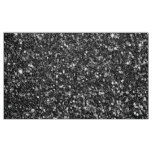 Black Faux Glitter Seamless Pattern Fabric